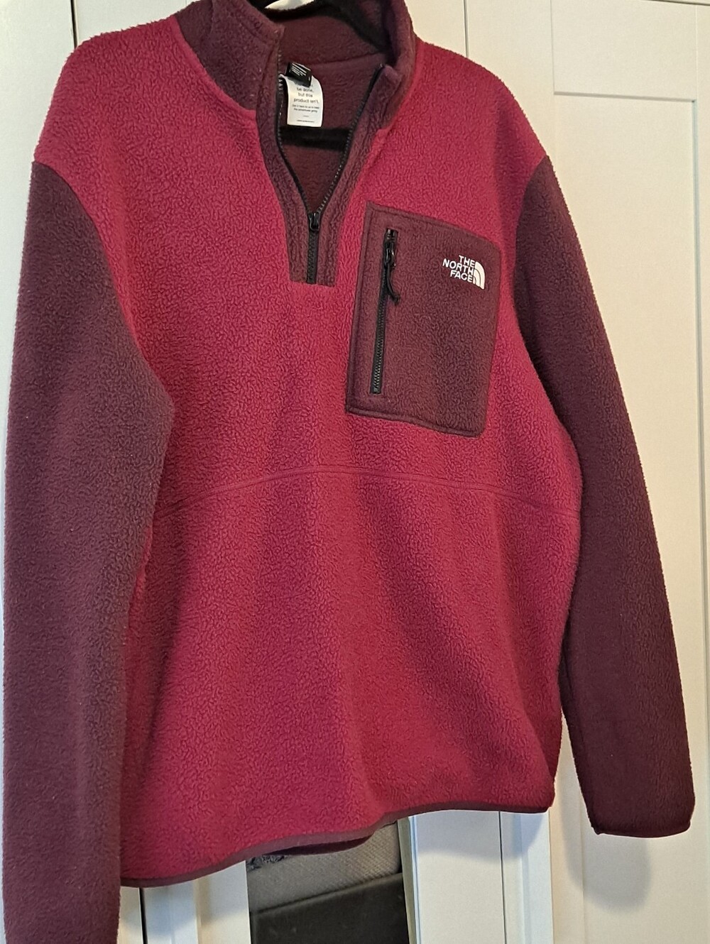 The North Face Zip Pullover Fleece - Deep Burgundy & Plum